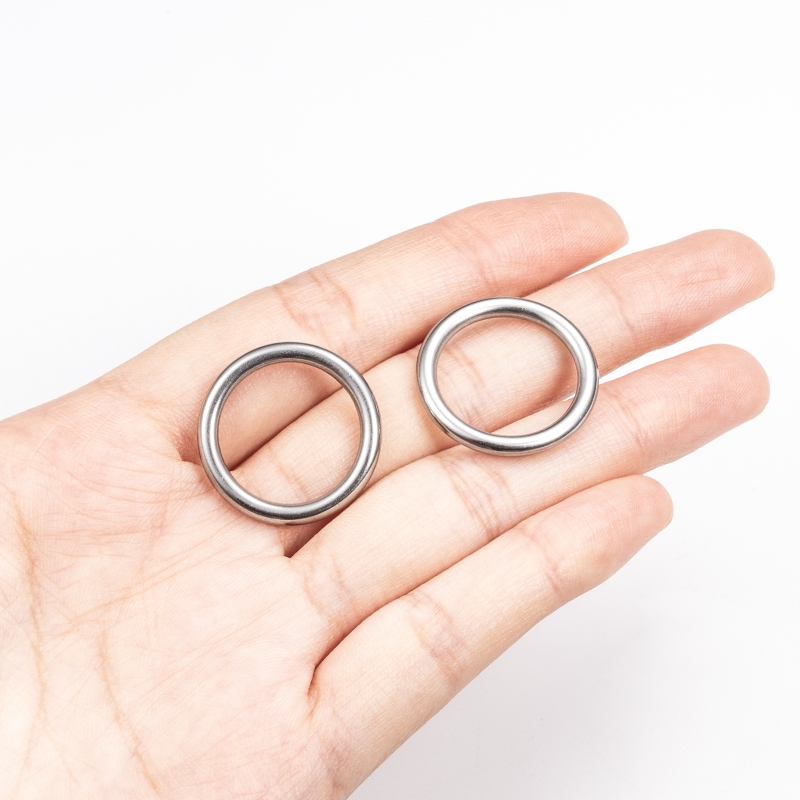 Anel O Sem Costura De Aço Inoxidável 3x25mm Circular Para Conectar Acessórios De Hardware De Joias DIY