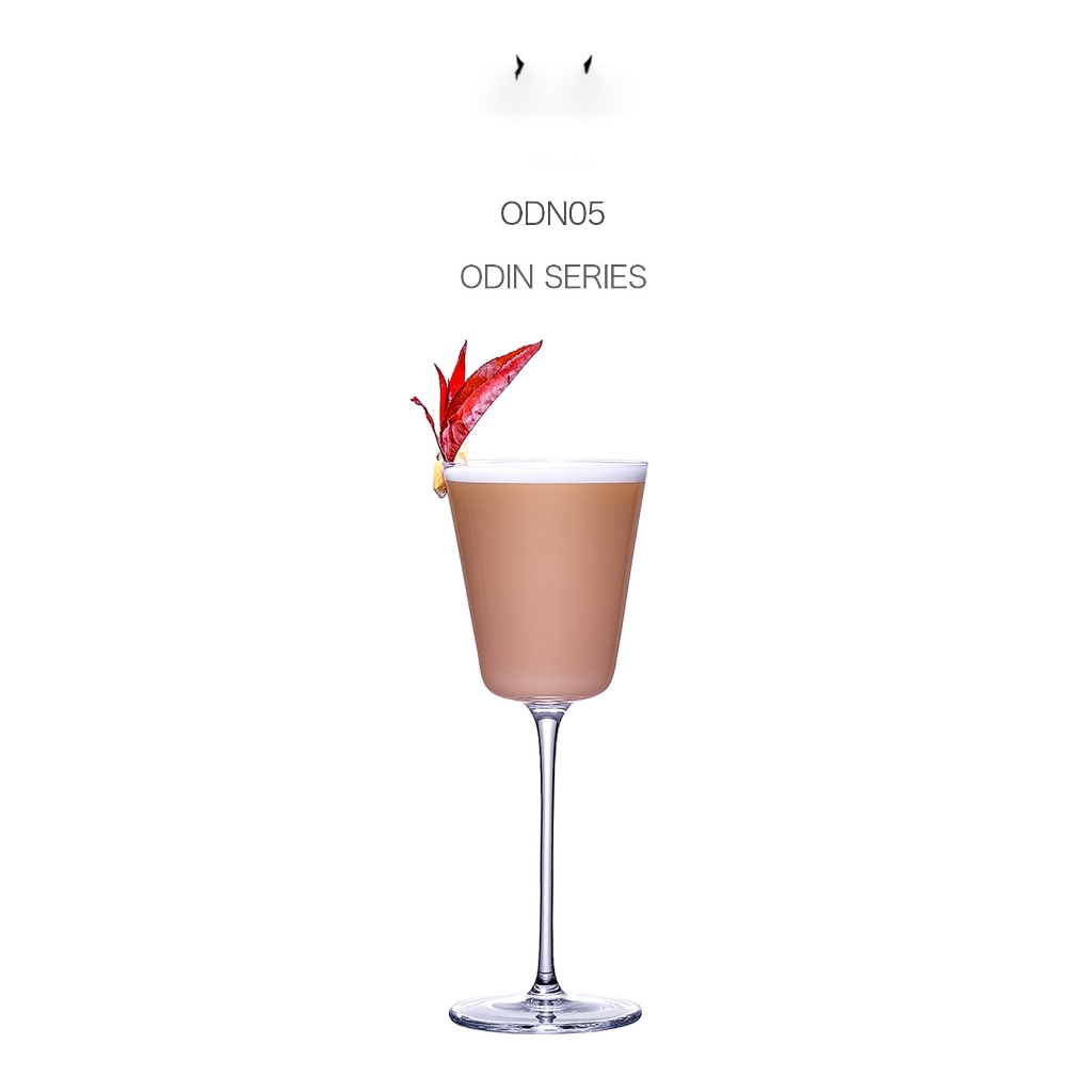 Cálice de vidro de cristal nórdico sem chumbo série Odin, copo de coquetel, champanhe, vinho tinto