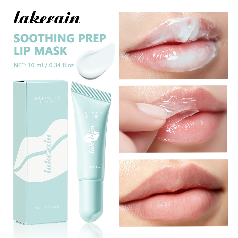Lakerain Calmante Prep Peel Off Lip Mask Esfoliante Labial Suave Preparação De Maquiagem 10 Minutos Esfoliação Refrescan