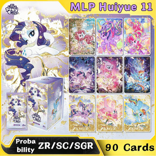 90 Cartas My Little Pony Huiyue 11 Rarity Rare ZR/SC/SGR Jogos De MLP Coleção Presente Para Namorada