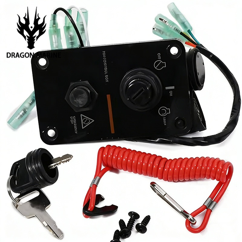 704-82570 Painel De Interruptor De Chave De Motor Único Externo-08 Para Yamaha 704 Caixa De Controle Montagem Parafusos