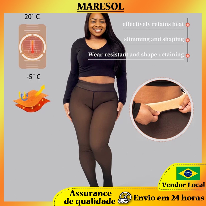 MARESOL Plus Size Plus Veludo Engrossado Extra Longo Quente Leggings Meias Macacões Diários Skinny Novo Estilo