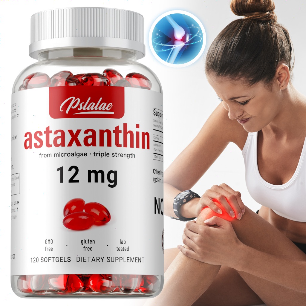 Pslale-Astaxantina 12mg-Adequado Para Adultos-Fácil De Engolir