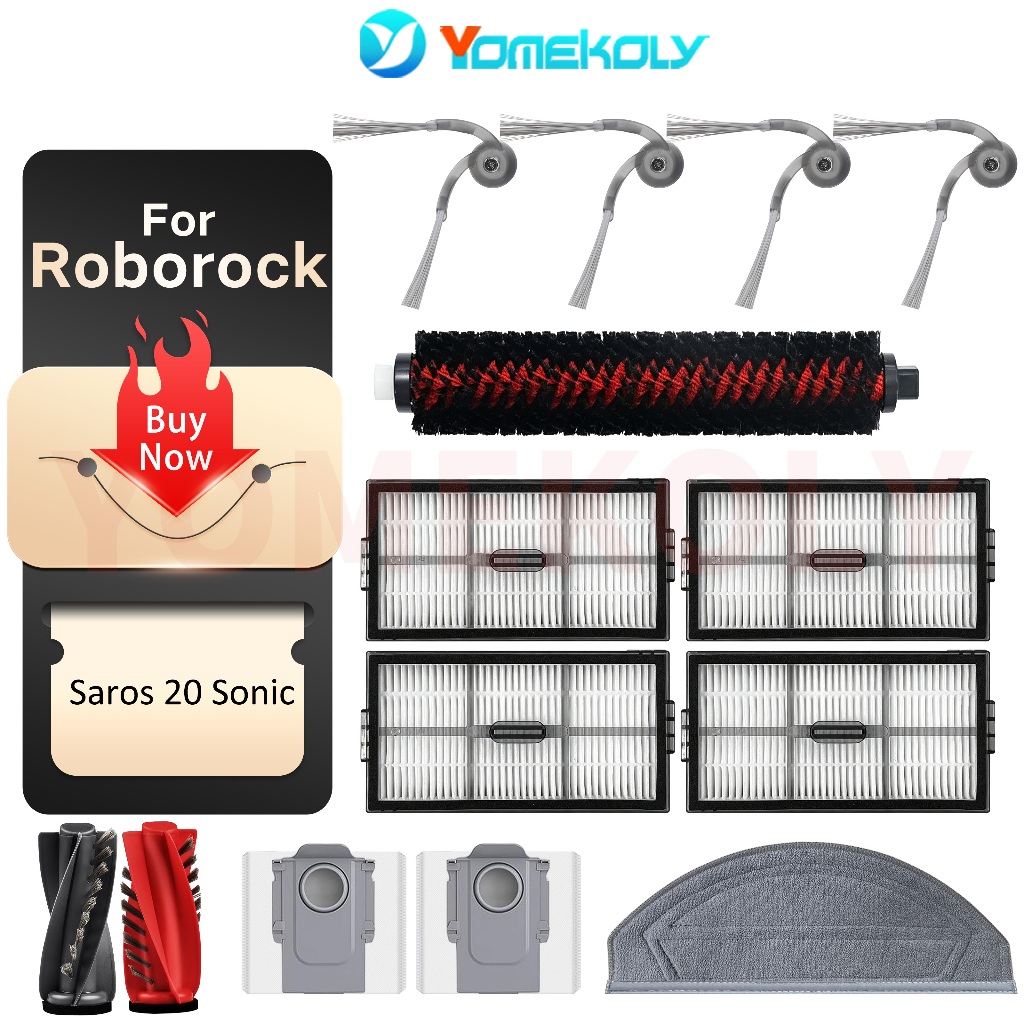 Para Roborock Saros 20 Sonic/10R , Aspirador De Pó Robô Qrevo CurvX , Substituir Peças Usadas Restaurar O Desempenho De