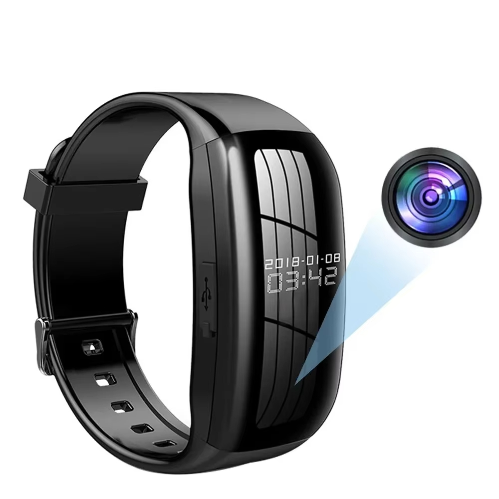 2026 Mini Câmera Relógio 1080P HD DV Profissional Digital Gravador De Vídeo Voz Pulseira Ditafone Som Pequeno Micro Casa