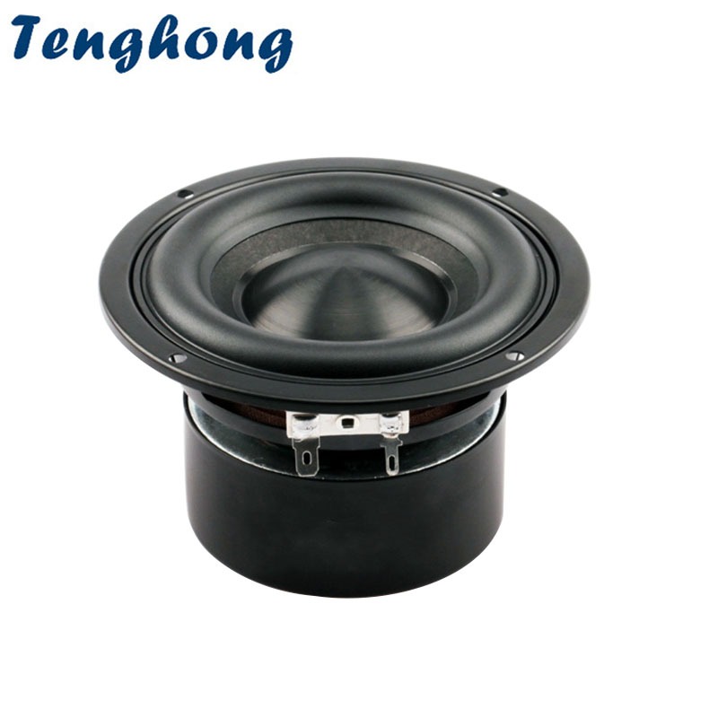 Tenghong 1pcs 4 Polegada Alto-Falante Baixo 4 Ohm 8 40W Portátil Áudio Subwoofer Estéreo De Home Theater DIY