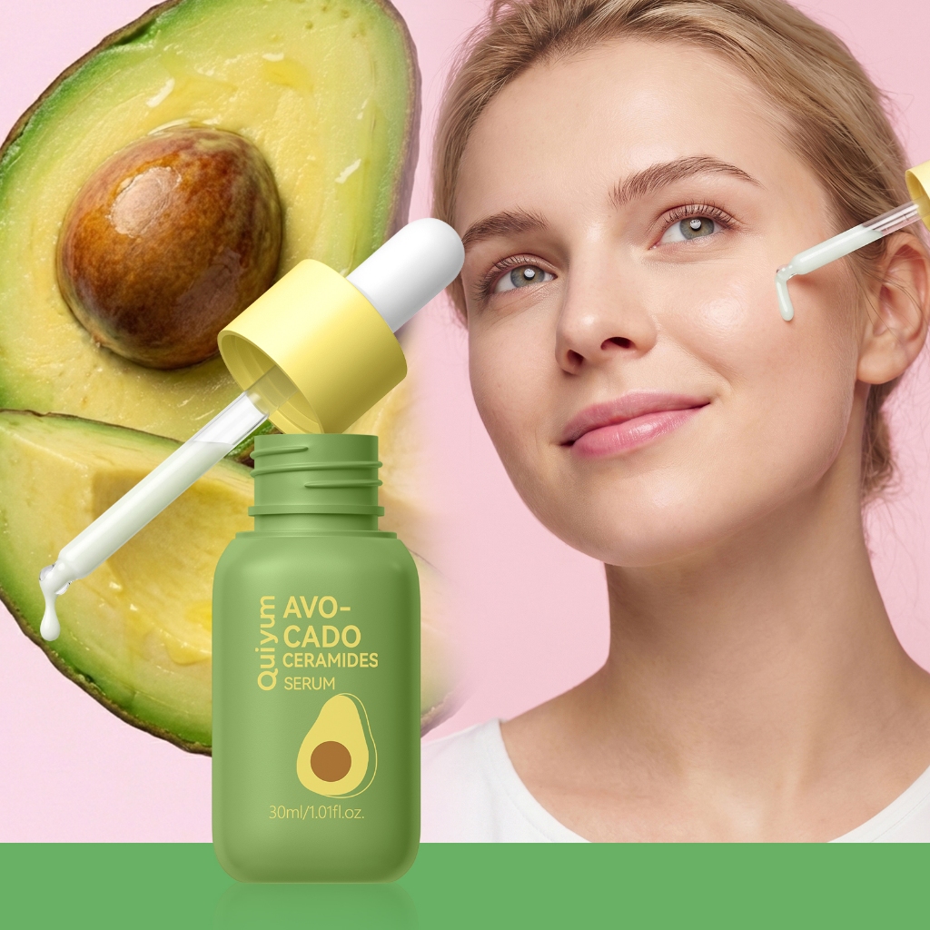 QUIYUM Abacate Ceramidas Soro 30ml Facial Hidratante Profundo Com 5X Niacinamida