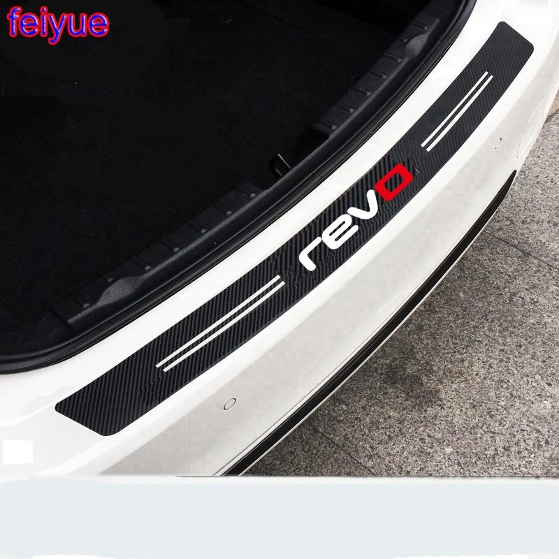 1 Pçs De Fibra Carbono REVO Adesivo Traseiro Do Carro Para volkswagen VW Golf 6 7 MK3 MK4 MK5 MK6 MK7 TDI R20 R32 GTI Po