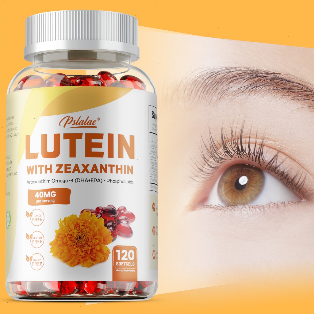 Pslale-Luteína , Zeaxantina E Astaxantina-Adequado Para Adultos-Sem Glúten