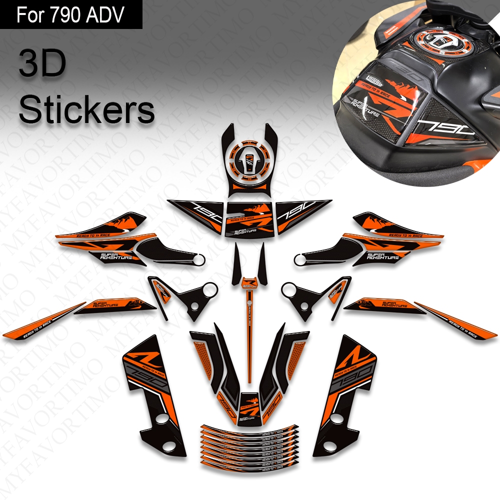 Para KTM 790 Aventura R ADV Protetor Tanque Almofada Apertos Laterais Kit De Óleo Combustível Gás Joelho Handguard Hands