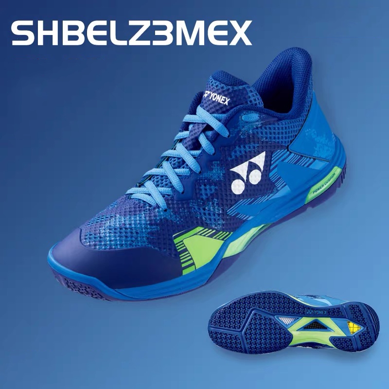 Yonex Power Cushion ECLIPSION Z3 Sapatos De Badminton Para Tênis Unissex Respirável Antiderrapante ELZ3 Azul Escuro (Ver