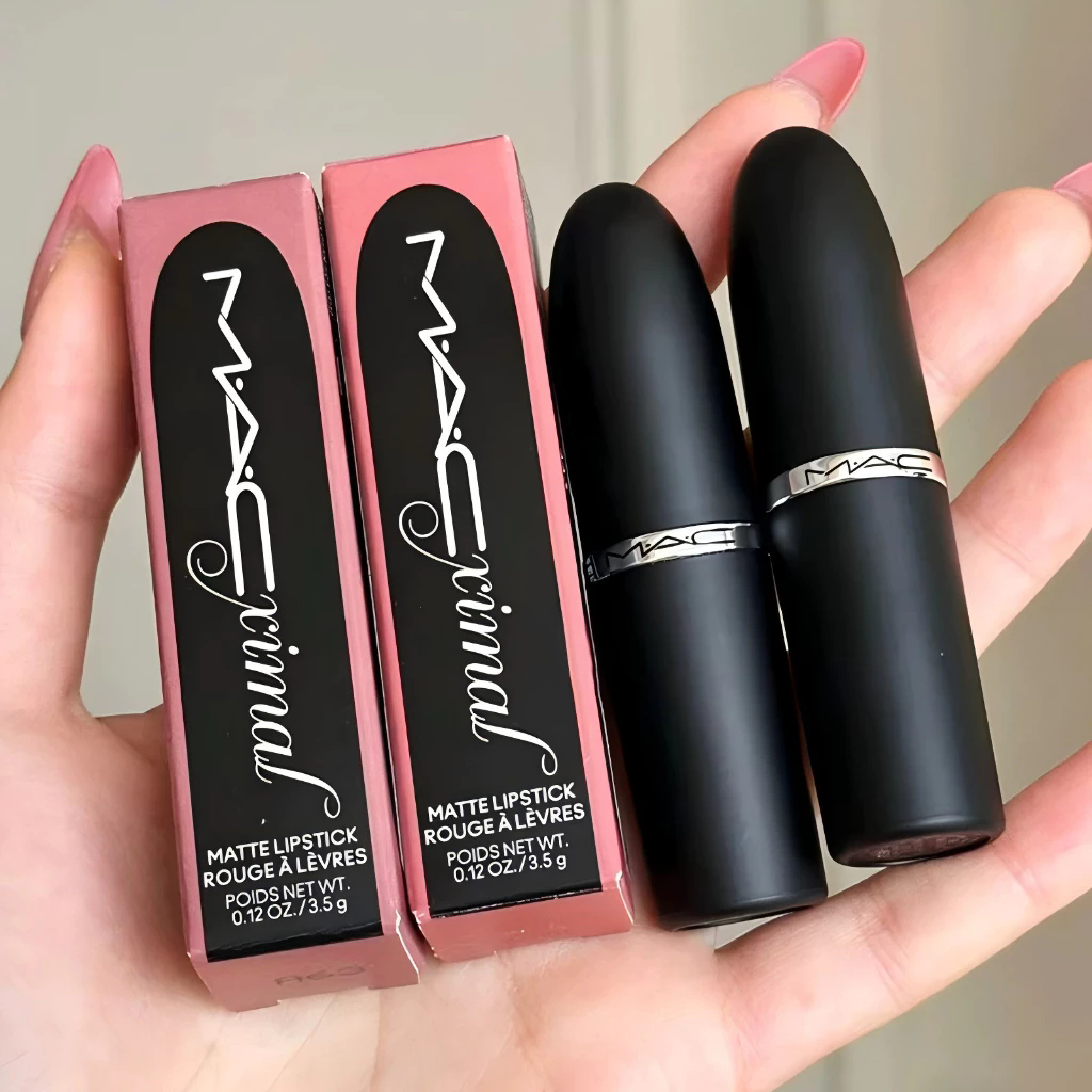 Novo Batom Matte Mac 3.5g, Maquiagem Luxuosa, Batom Matte Mac Kiss Batom 3.5g Fosco Hidratante Big …