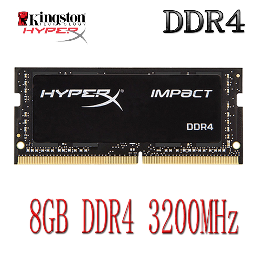 Kingston HyperX Impact DDR4 RAM 8 Gb DDR4 3200 Mhz HX432S20IB/8 PC4-25600S Notebook De Memória Para Laptop