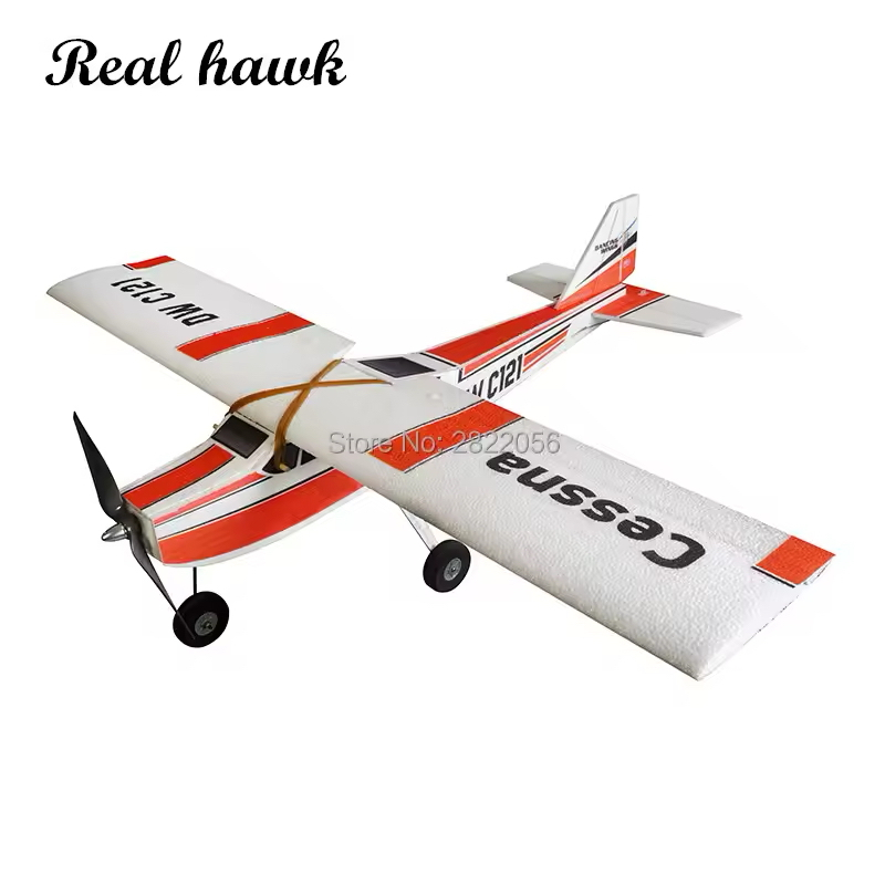 Avião RC Cessna EPP 960mm Kit de Montar para Iniciantes Asa Fixa Alta Resistência Ideal para Treino e Hobby ao Ar Livre