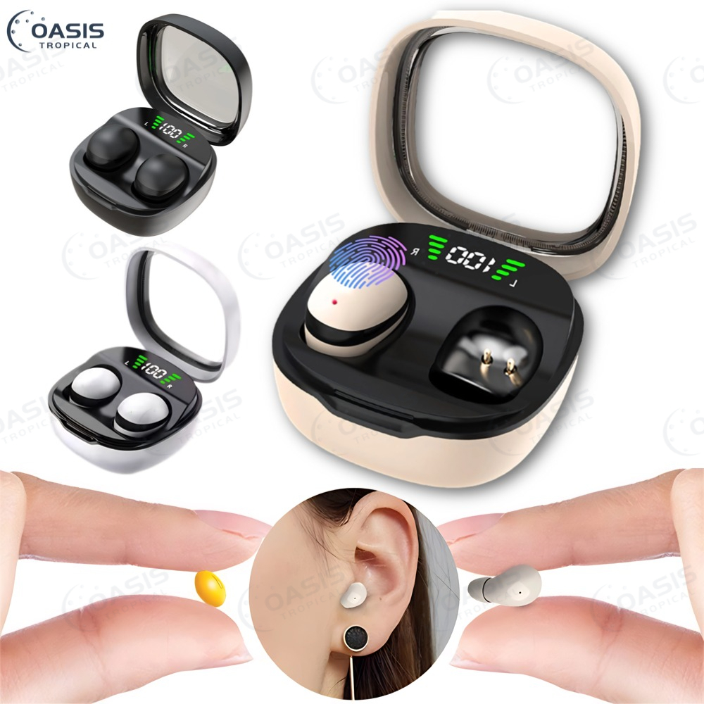 Fones De Ouvido Invisíveis-Bluetooth SK19 Esportivos 5.3 Intra-Fones de ouvido para dormir Mini fones de ouvido