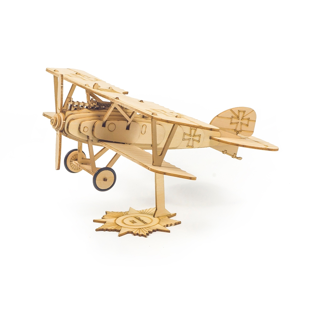 Maquete de Avião Real Hawk Mini Albatross Escala 1:48 - Kit de Montagem em Madeira Sólida - Presente Educativo