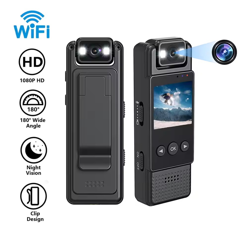 2026 L12 Wifi Mini Câmera 1080P Portátil Gravador De Vídeo Digital Usado Polícia Pequeno Corpo Cam Visão Noturna DVR Fil