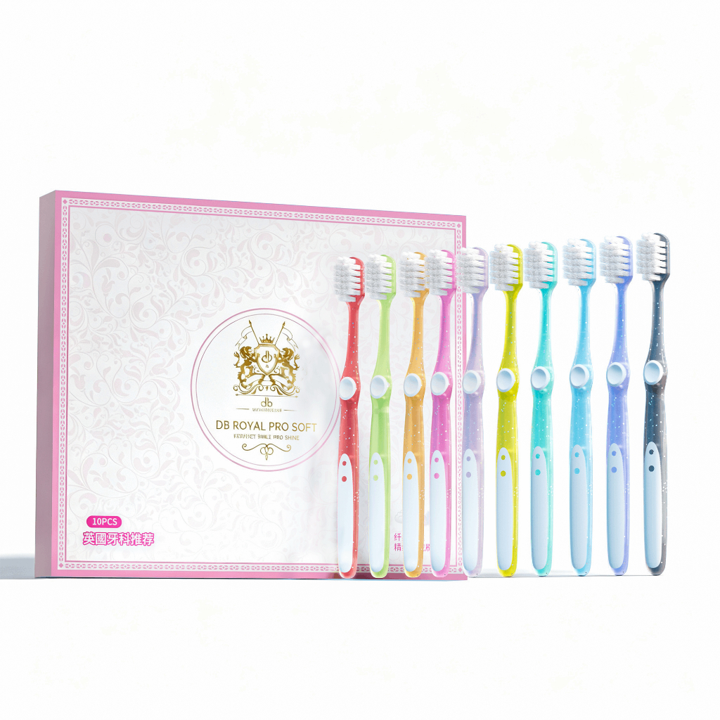 OralGos Escova Pro Soft – Kit 10 Unidades, Cerdas Alta Densidade,Cabo Antiderrapante