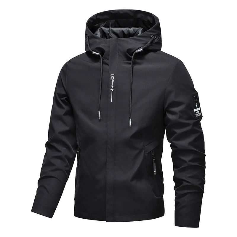 Jaqueta americana masculina jaqueta de primavera com capuz jaqueta de moda Casual