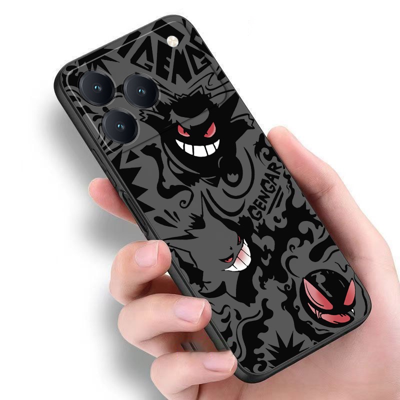 Capa De Telefone De Silicone Para ZTE Blade A56 Pro Caso Pokemon Gengar Monstro Líquido Bonito Macia