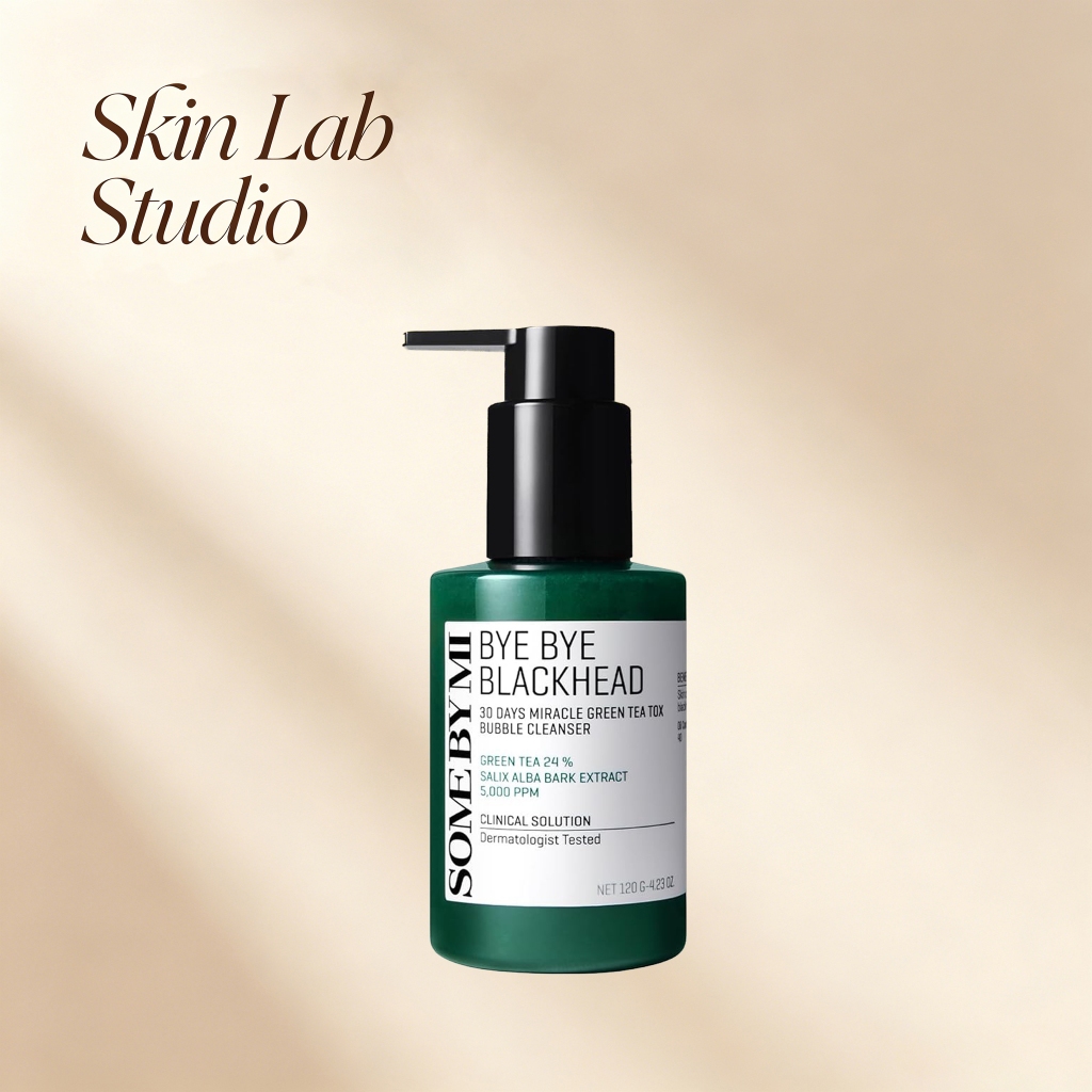 SOME BY MI Bye Blackhead 30 Dias Miracle Espuma de Limpeza com Chá Verde | Limpador e Minimizador de Poros Coreano