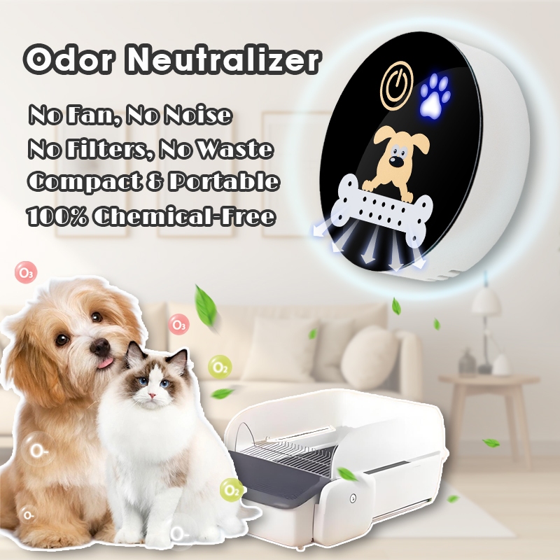 Eliminador De Odores De Caixa De Areia Para Gatos , Mini Desodorizador Purificador De Ar Animais De Estimação USB , Cães