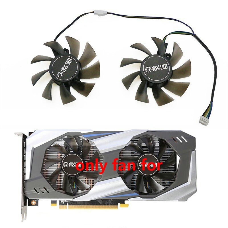 Ventilador Gpu 75MM 4PIN GTX 1060 Para Galaxy 1060 1050 960 950/KFA2 De Refrigeração De Placa De Vídeo