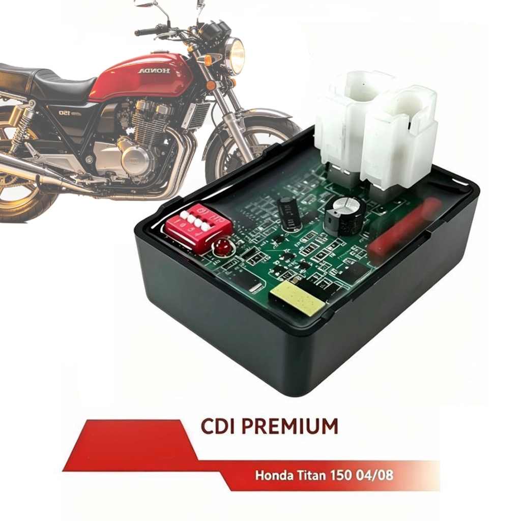 Cdi 8 Cortes Compatível Honda Titan 150 Bros 150 2004 Até 2008 Fan 125 2000 Até 2015