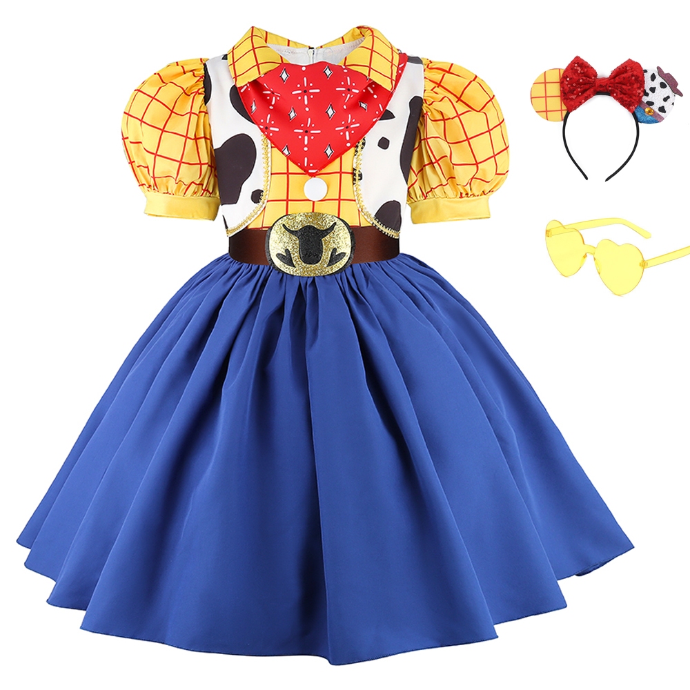 Crianças Menina Festa Princesa Vestir-Se Toy Story 2026 Moda Aniversário halloween cosplay Traje Verão Dos Desenhos Anim