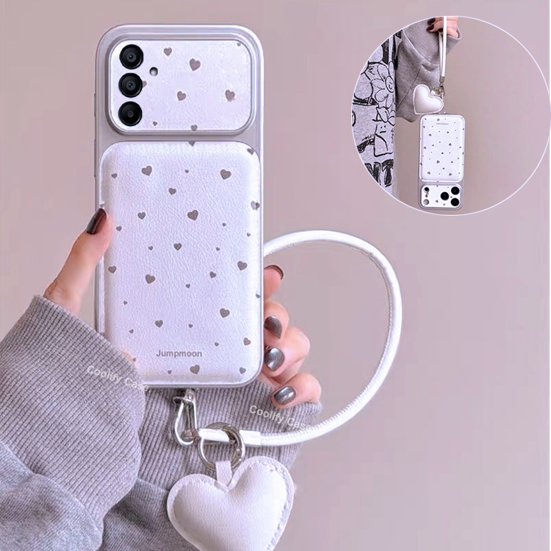 Capinha é pra Samsung Galaxy A56 A36 A16 A06 A26 A55 A15 A35 A05s A25 Couro luxuo De Telefone Caixa Com Padrão De Cordão