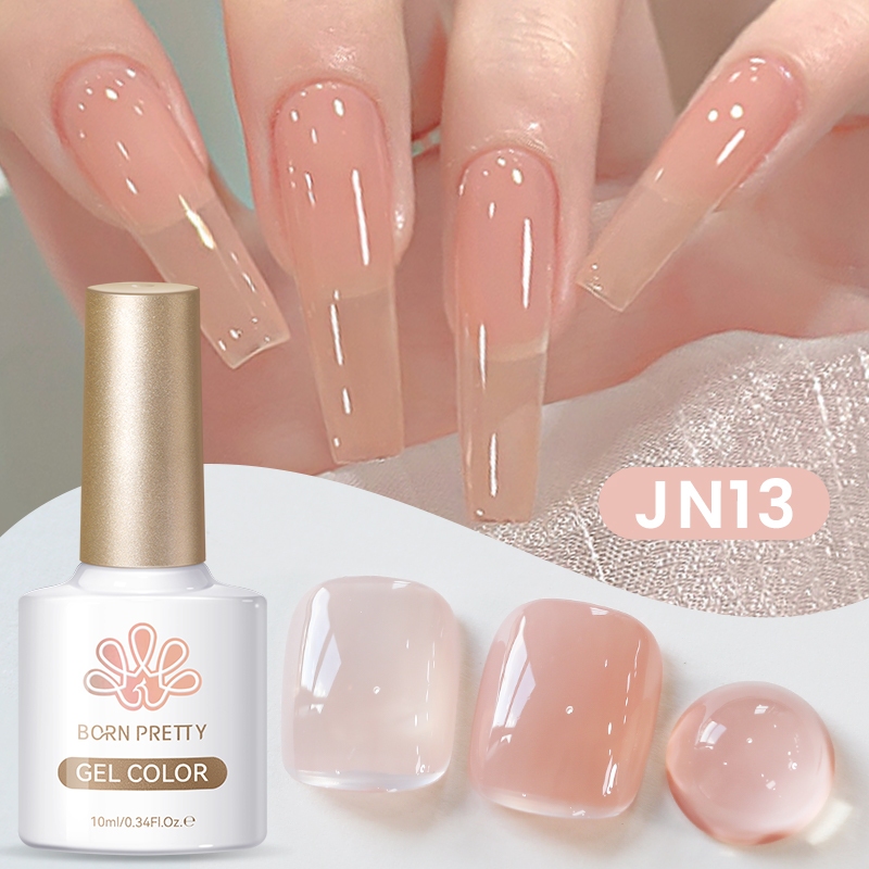 BORN PRETTY Gel De Unhas Semi-Transparente Nude Color Verniz De Francês Rosa Molho UV LED Para