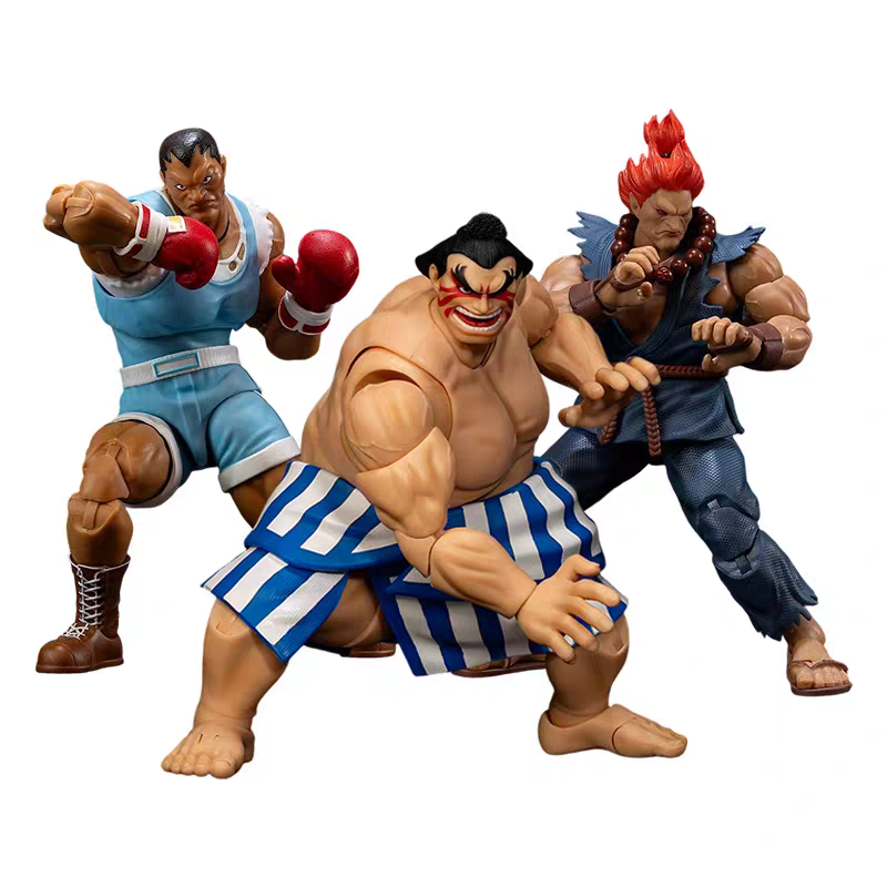 JADA 1/12 Figura Móvel Street Fighter 2 Figura Boxer Byson Edmond Honda Brinquedo Móvel