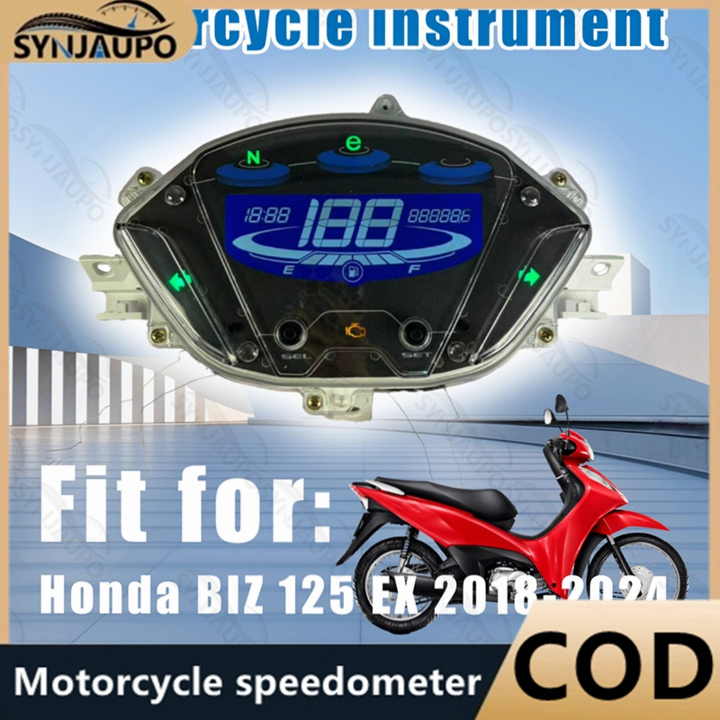 Motocicleta Display Digital Velocímetro Moto Painel De Instrumentos Tacômetro Para Honda Biz 125 Flex EX 2018-2024
