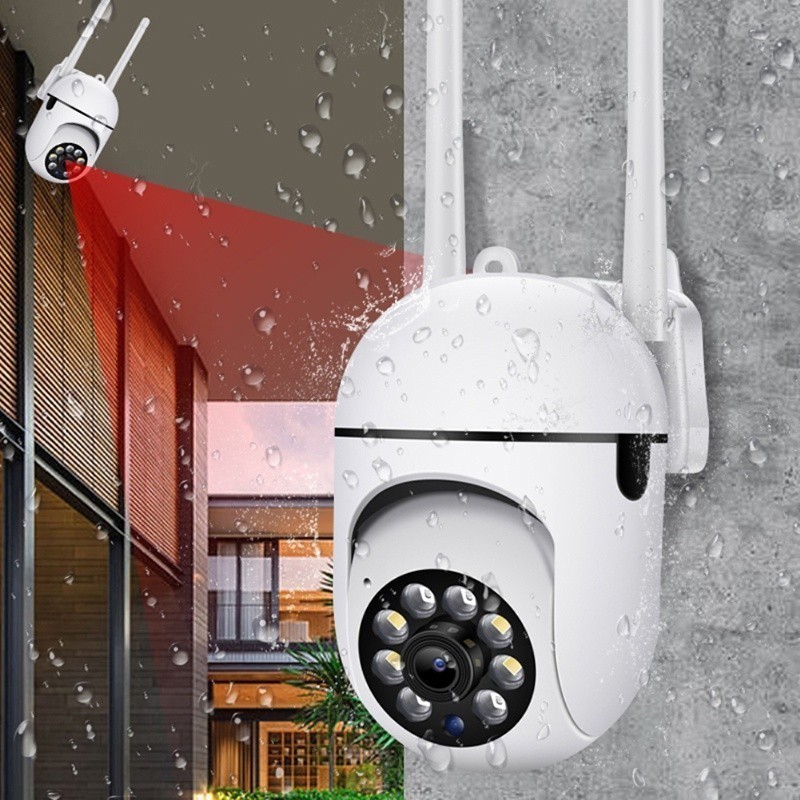 Câmera IP Sem Fio 1080P À Prova D'água Visão Noturna Infravermelha Amplamente Utilizada Em 360 ° Vigilância De Segurança
