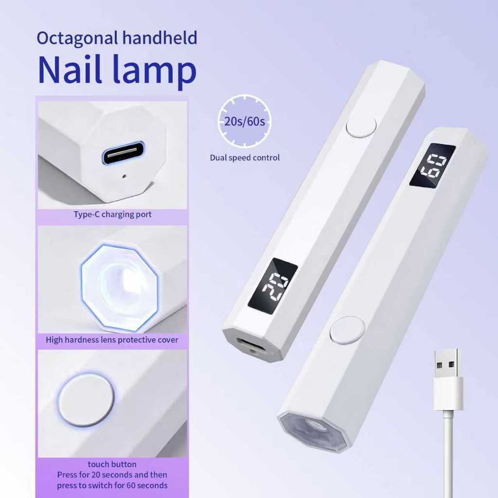 Lâmpada De Unha Recarregável Portátil , mini UV , Adequada Para DIY Em Casa