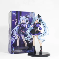 21cm Animação Hatsune Miku Feito À Mão Melodia Co Marca Sonho Modelo De PVC Decoração De Mesa Brinquedos De