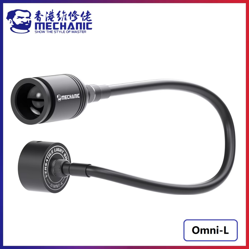Mecânico Omni-L 5W Alto CRI Microscópio LED Anel Fonte De Luz Modular Ajustável Dobrável Stepless Escurecimento Lâmpada