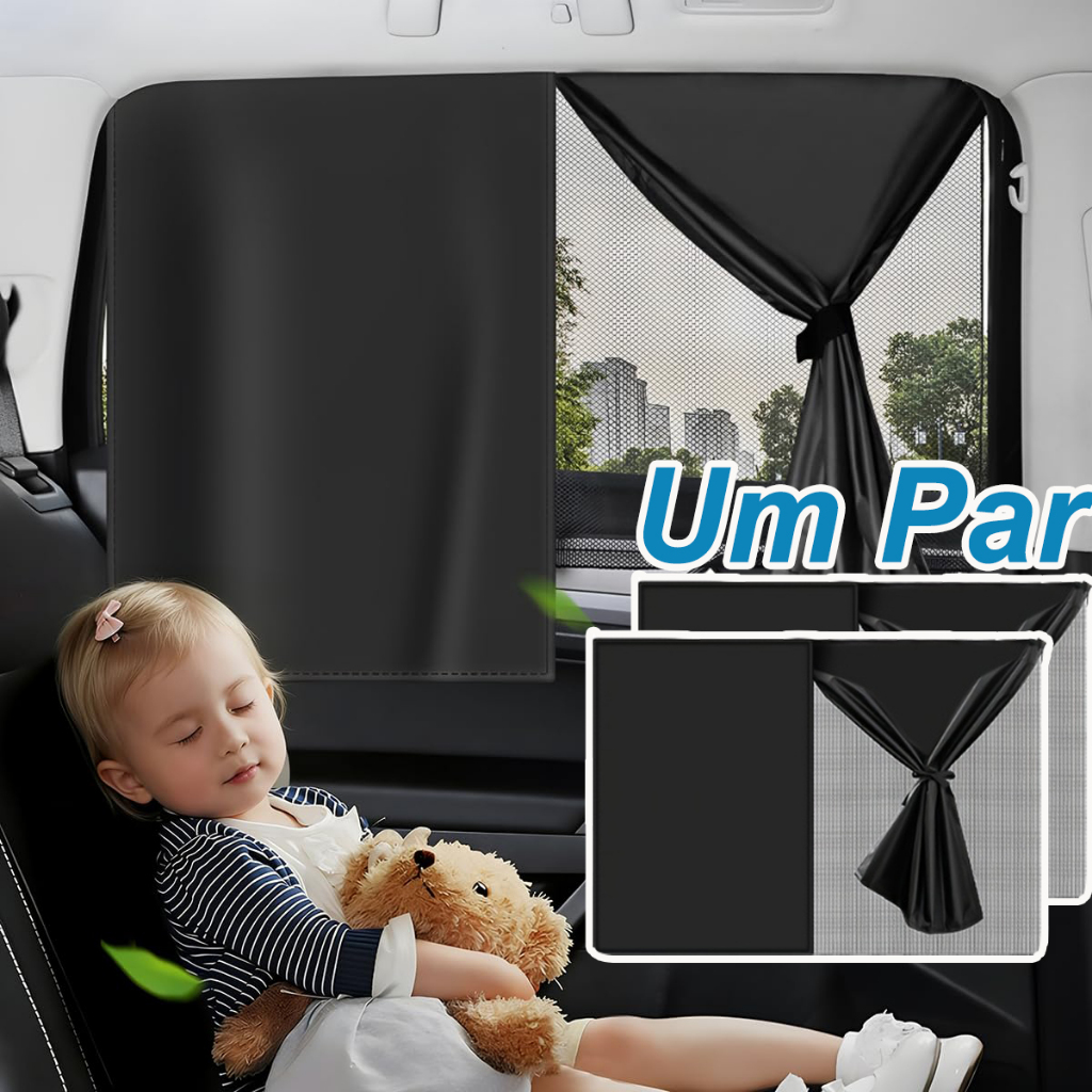 Cortina Protetor Solar Blackout Janela Carro Bebê Infantil Magnética