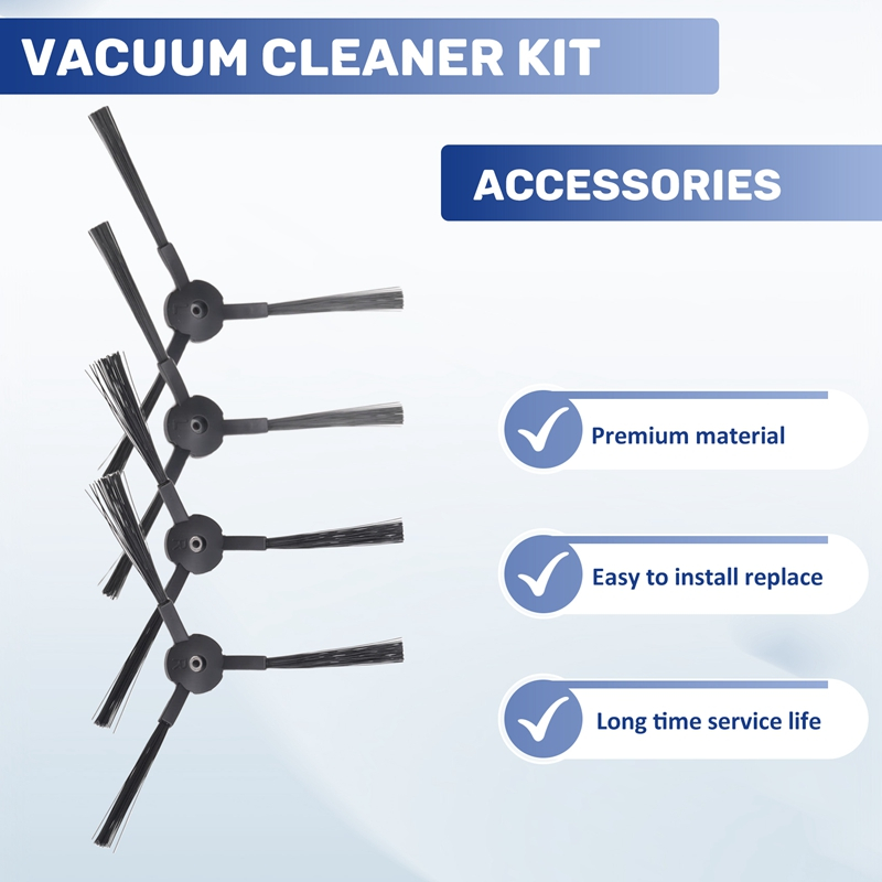 4 Pçs Escova Lateral Robô Aspirador De Pó Peças Para Chuwi Ilife V55 V50 V5 V5S V3 V3S V50 Pro X5 Acessórios