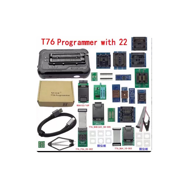 XGecu T76 Programador USB 3.0 Universal Com T76 5/22 Adaptadores Suporte EEPROM Nem NAND EMMC MCU GAL