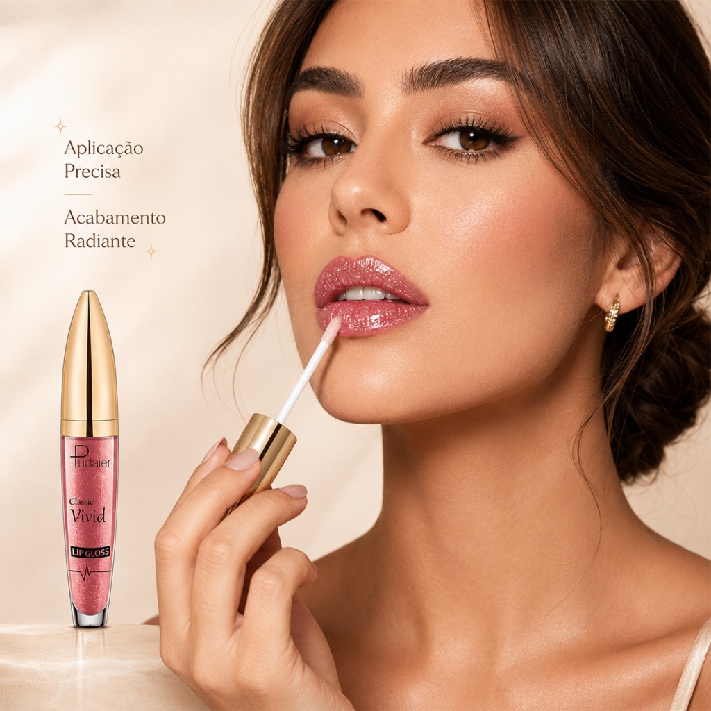 Red Bean Paste Pearl Lip Gloss – Brilho Hidratante Elegante Para Maquiagem De Deslocamento No Local De Trabalho