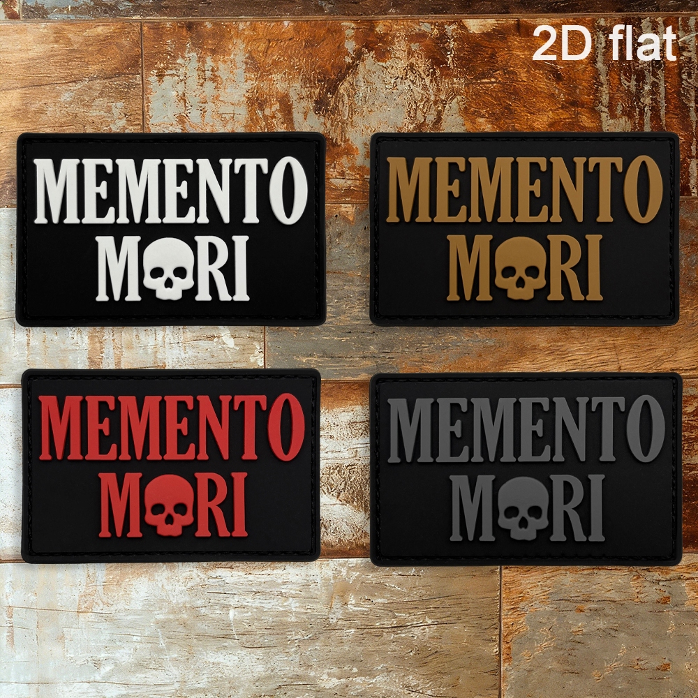 Remendo De Gancho E Laço De PVC Gráfico De Caveira , Emblema De Borracha Plana 2D , Decoração DIY Para Jaqueta , Mochila