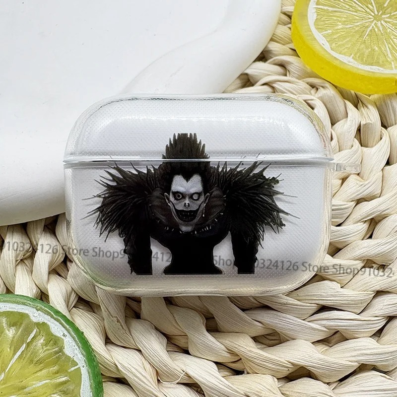 Legal Anime Death Note Caso De Fone De Ouvido Para Airpods 4th 3rd Pro 3 2 Capa À Prova De Choque Airpod 2 3 1 Acessório