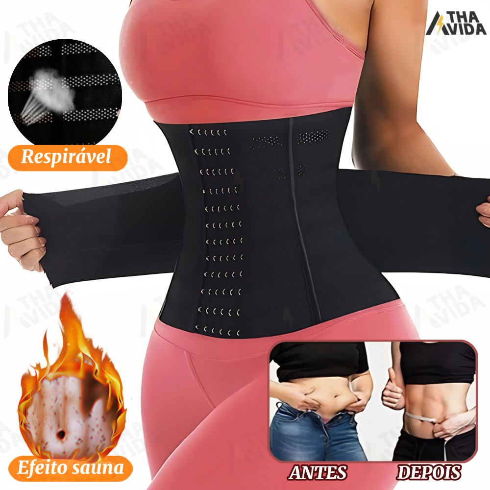 Espartilho Modelador De Cintura Desossado Em Aço – Ampulheta Extrema Para Mulheres De Emagrecimento Desossado-A