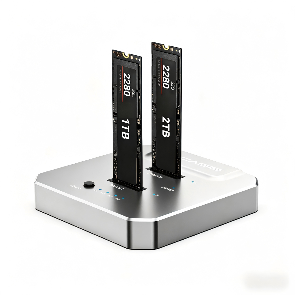 ACASIS typec USB 20Gpbs Para NVME Dual-Bay SSD Docking Station M2 M/B Key , Cloner Dock Suporte Duplicador De Clone Offl
