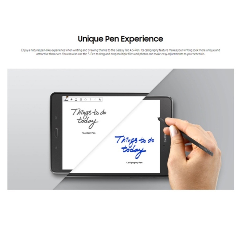 Samsung Galaxy Tab A Model P350 (com caneta integrada) tela de 8.0 polegadas, 16 GB de segunda mão