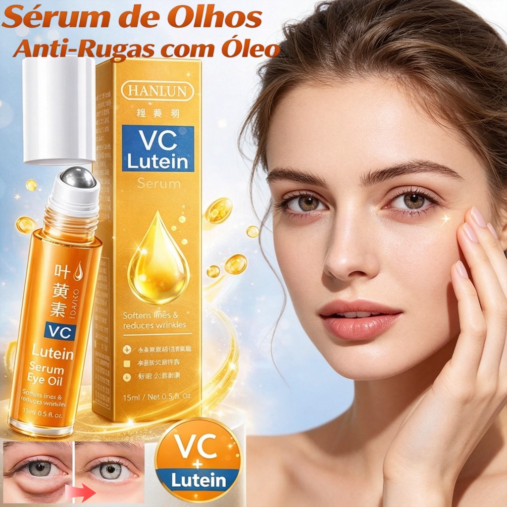 Óleo Antirrugas Para Rolo De Olhos De Luteína Vc Lutein Essence Rugas Linhas Finas Reparação Auto-Cuidado