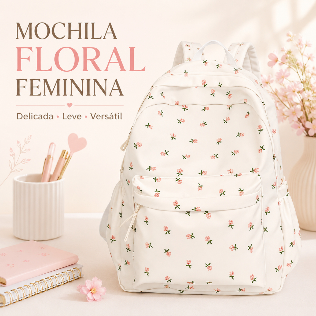 Mochila Feminina Reforçada Grande Escolar Universitária De Viagem moda casual unissex