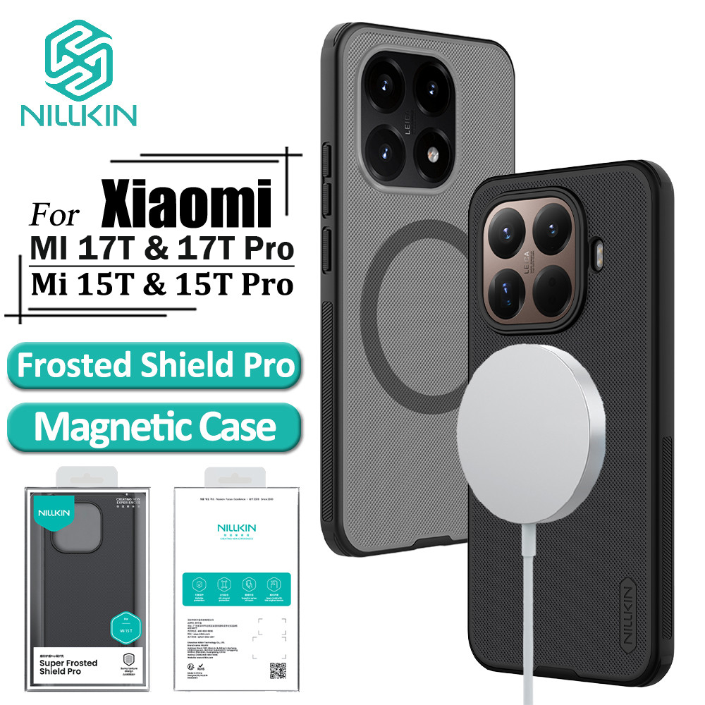 Nillkin Capa Magnética Para Xiaomi 17T Pro 15T De Telefone Fosco Escudo Traseira