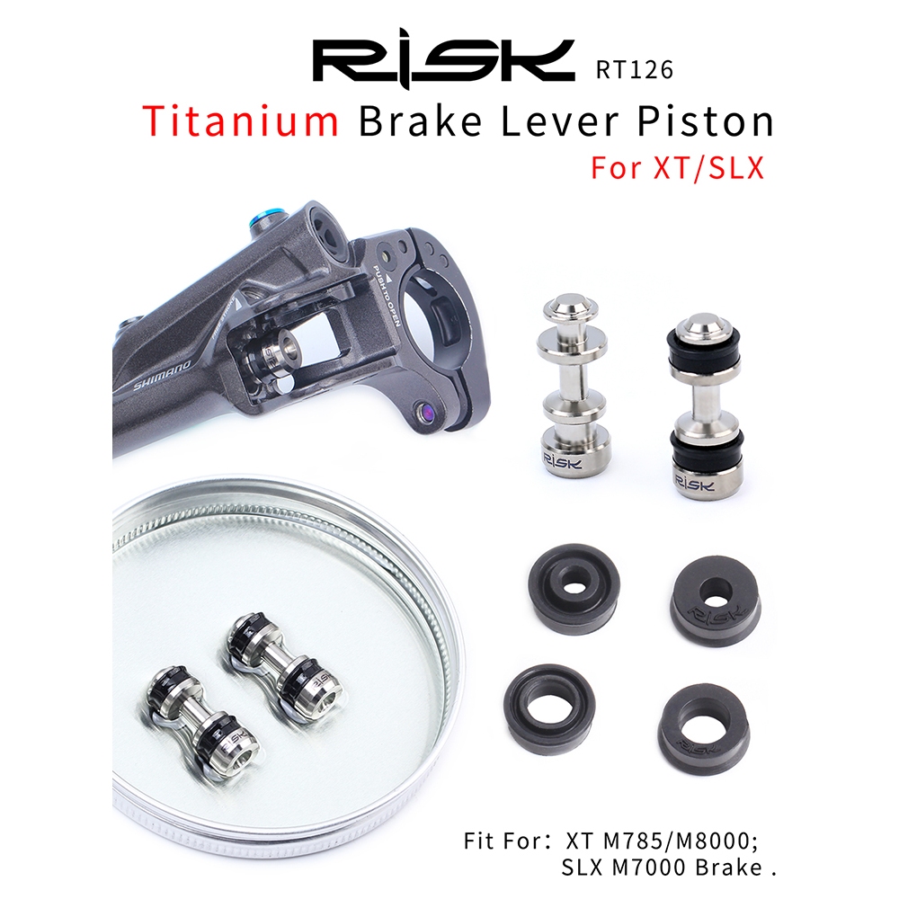 Risco Titânio Mountain Bike Alavanca De Freio Pistão Para Shimano XT M8000 M7000 SLX M785 A Disco Haste Reparação Parte